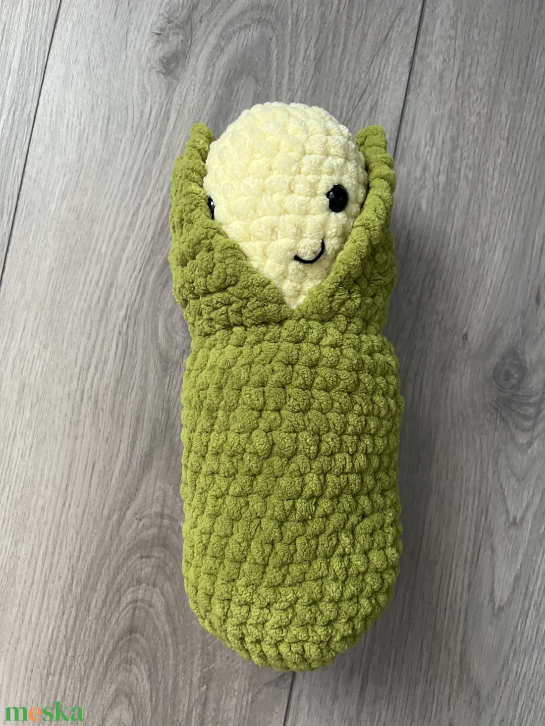 Új 1db egyedi horgolt kukorica plüss zsenília fonalból - játék & sport - plüssállat & játékfigura - plüss zöldség, gyümölcs - Meska.hu