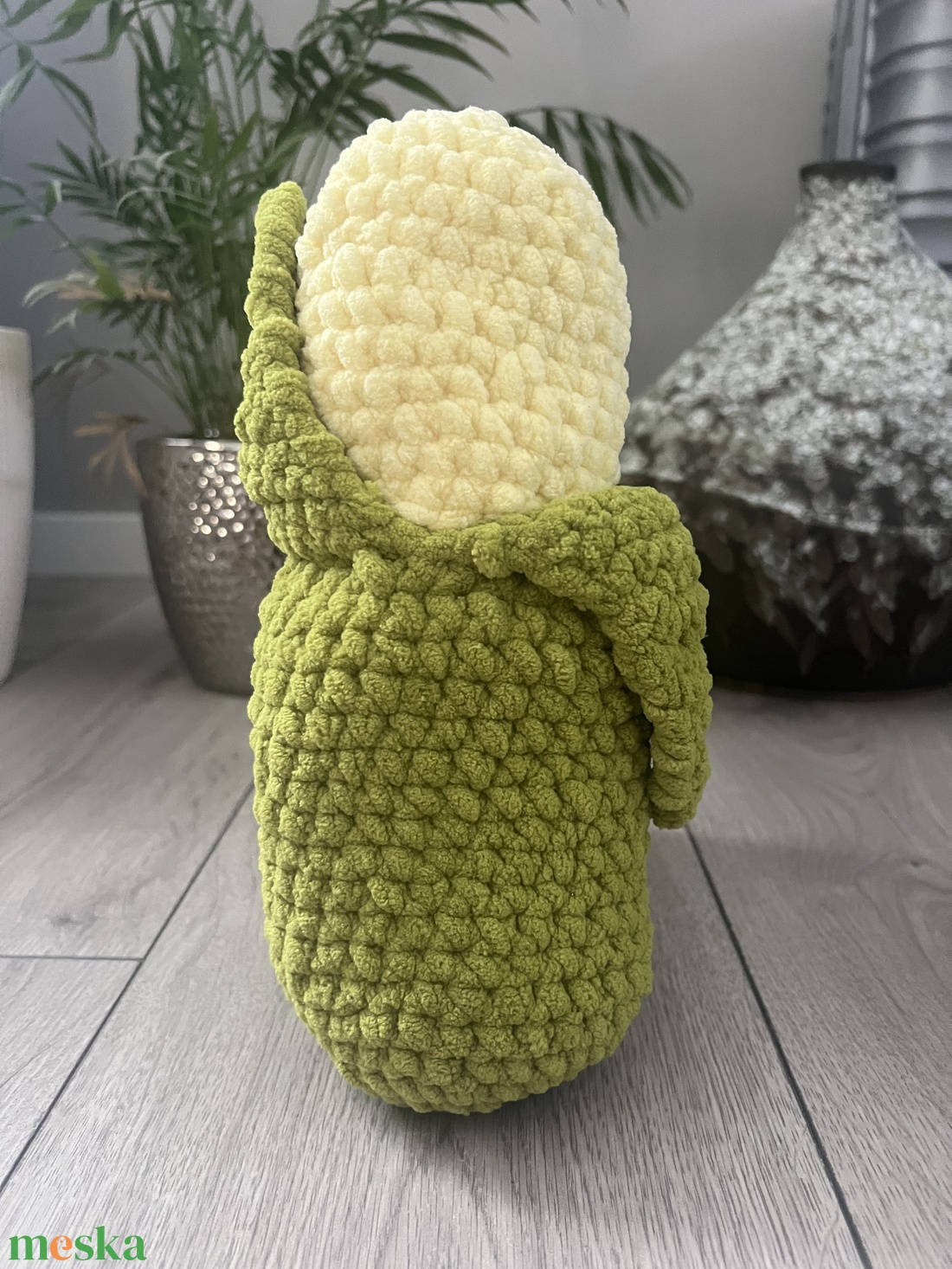 Új 1db egyedi horgolt kukorica plüss zsenília fonalból - játék & sport - plüssállat & játékfigura - plüss zöldség, gyümölcs - Meska.hu