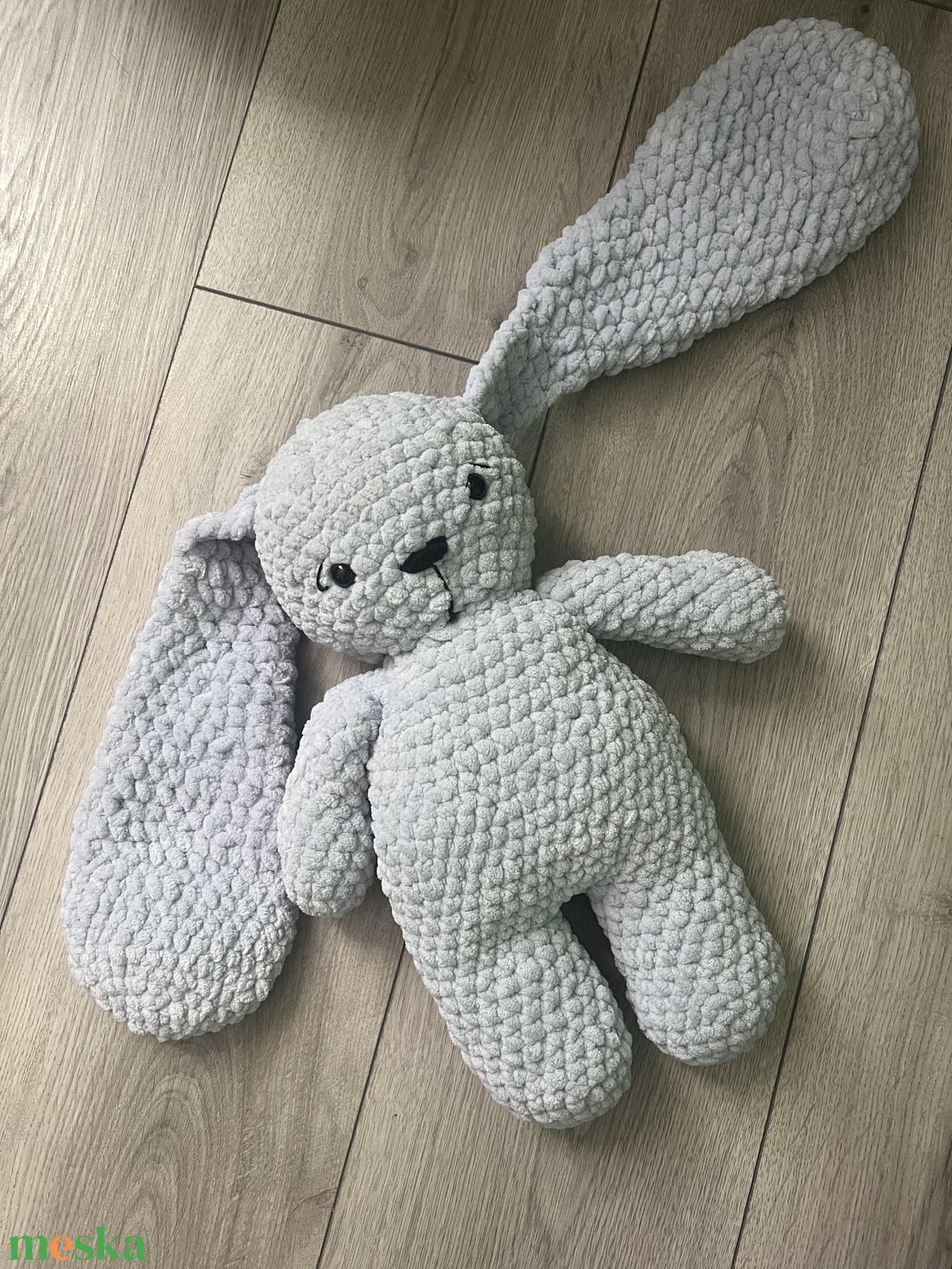 Új egyedi 1db horgolt nagy fülű nyuszi plüss - játék & sport - plüssállat & játékfigura - nyuszi - Meska.hu