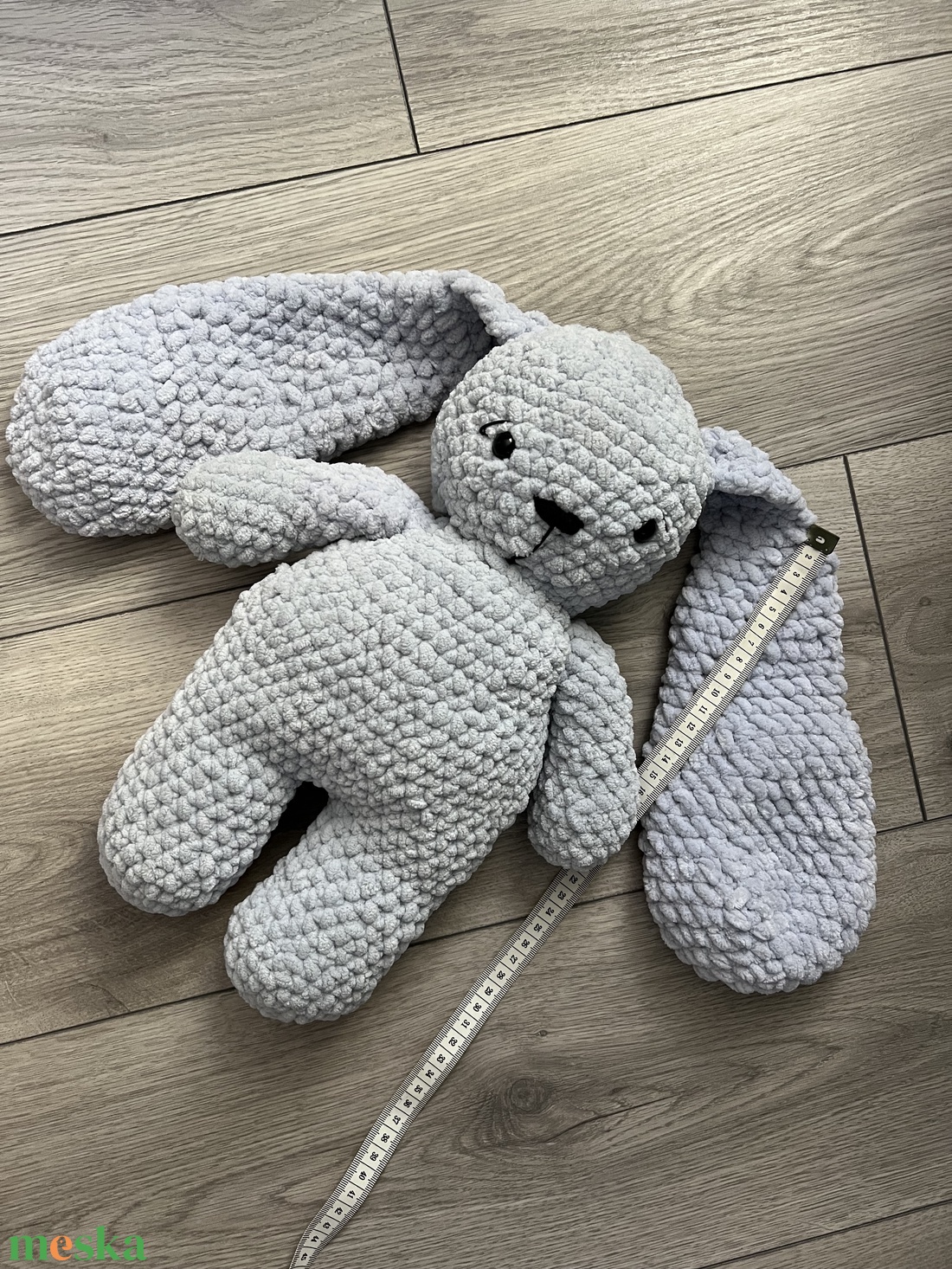 Új egyedi 1db horgolt nagy fülű nyuszi plüss - játék & sport - plüssállat & játékfigura - nyuszi - Meska.hu