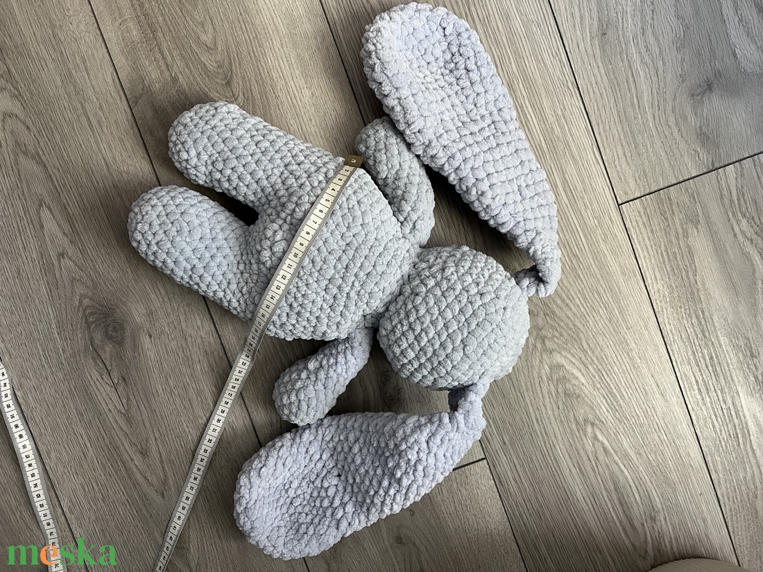 Új egyedi 1db horgolt nagy fülű nyuszi plüss - játék & sport - plüssállat & játékfigura - nyuszi - Meska.hu