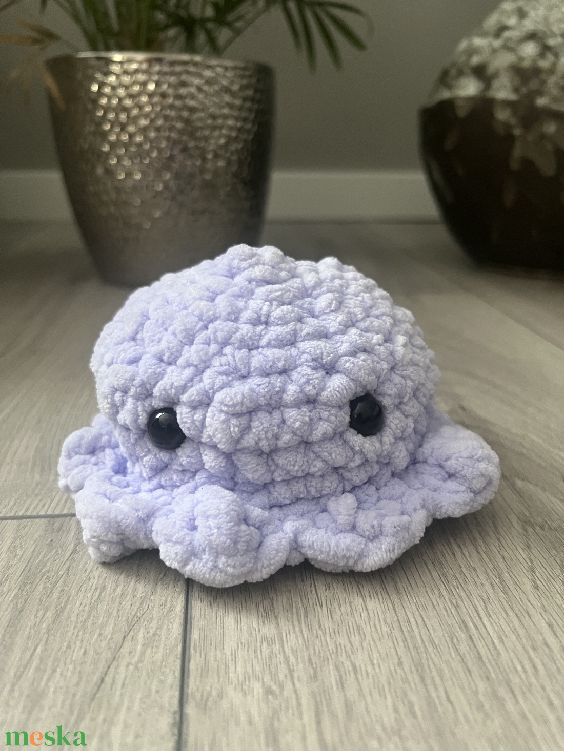 Új 1db egyedi horgolt lila medúza - játék & sport - plüssállat & játékfigura - más figura - Meska.hu