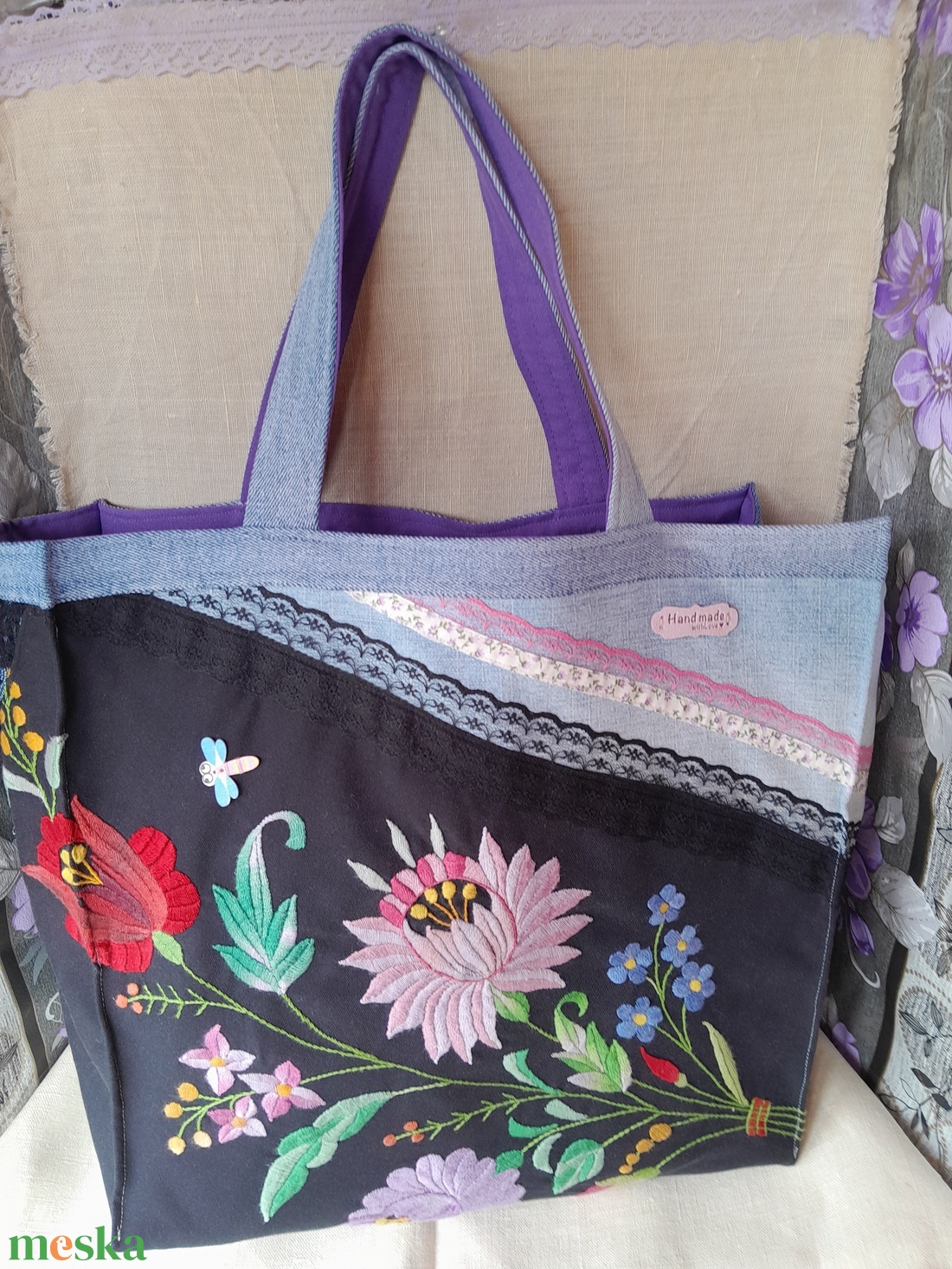 Bevásárló táska kalocsai - táska & tok - bevásárlás & shopper táska - shopper, textiltáska, szatyor - Meska.hu Bevásárló táska kalocsai - táska & tok - bevásárlás & shopper táska - shopper, textiltáska, szatyor - Meska.hu