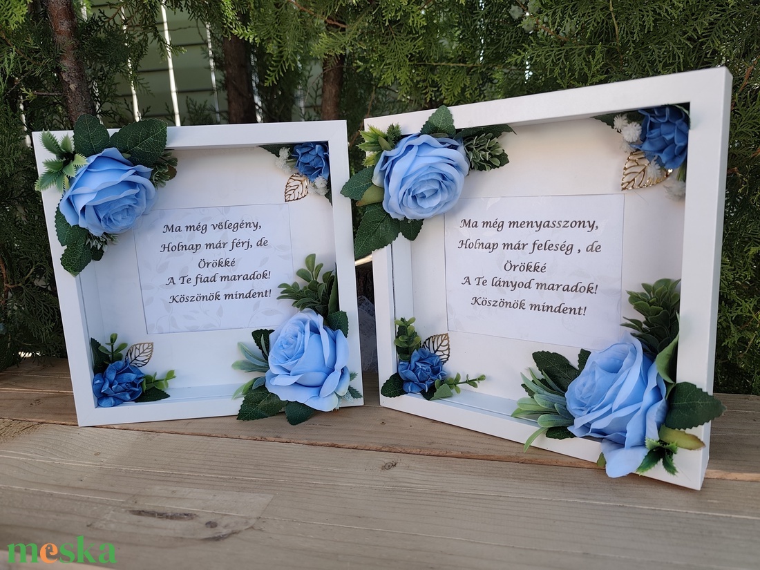 Szülőköszöntő k�pkeret - esküvő - emlék & ajándék - szülőköszöntő ajándék - Meska.hu