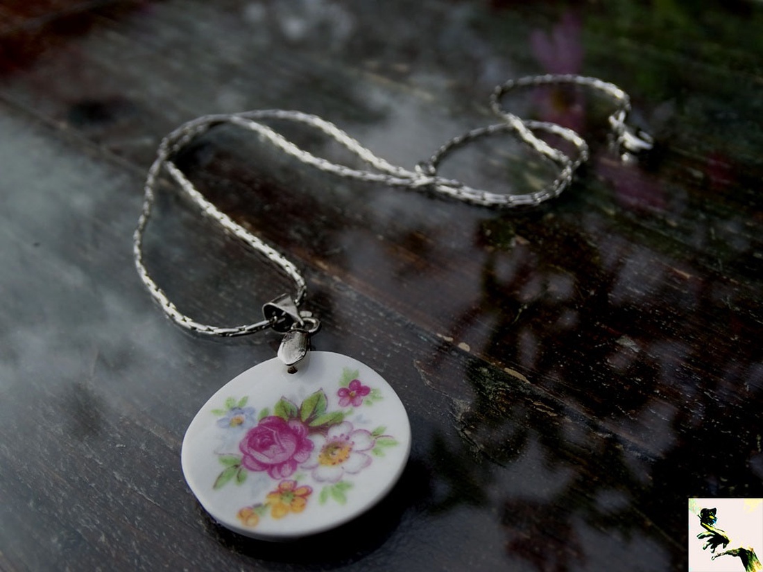 virágcsokor porcelán korongon - - Meska.hu virágcsokor porcelán korongon - - Meska.hu
