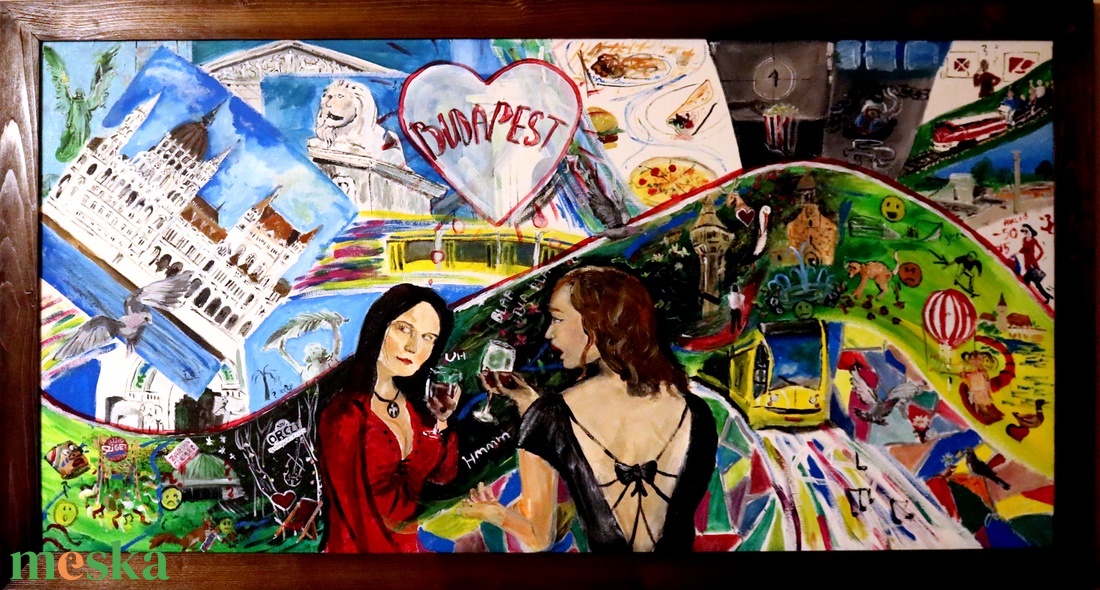 Budapest - művészet - festmény - akril - Meska.hu Budapest - művészet - festmény - akril - Meska.hu