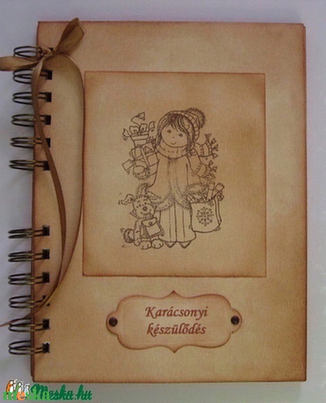 Karácsonyi készülődés, tennivalók, bevásárlások - album - ajándékkísérővel - karácsonyi jegyzetek - emlékek, élmények  - karácsony - karácsonyi ajándékozás - karácsonyi képeslap, üdvözlőlap, ajándékkísérő - Meska.hu