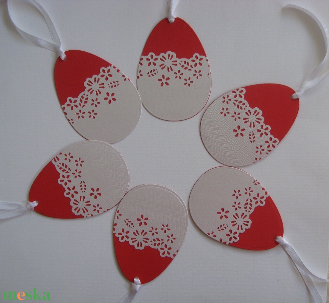 Húsvét - ajándékkísérő nyuszi dombormintával -  asztaldísz , dekoráció, csoportajándék - emlék - egyedi termék - otthon & életmód - papír, írószer - ajándékozás kellékei - ajándékkísérő - Meska.hu