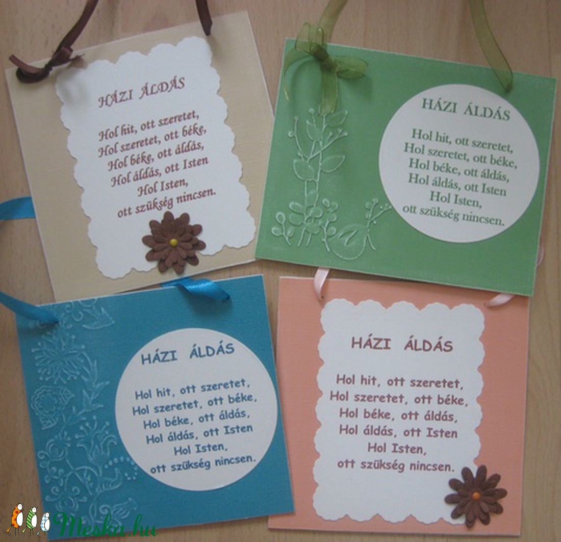 Házi áldás - esküvő - házassági évforduló - lakásavató - mindennapokra - örök emlék - egyedi termék -  - Meska.hu