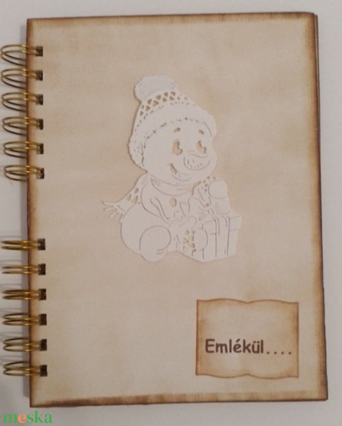 Téli ünnepek ajándékötlete - Vidám hóemberek - album - gyermekajándék - téli szünet emlékei - hóemberépítés - idézetírás - otthon & életmód - papír, írószer - album & fotóalbum - Meska.hu