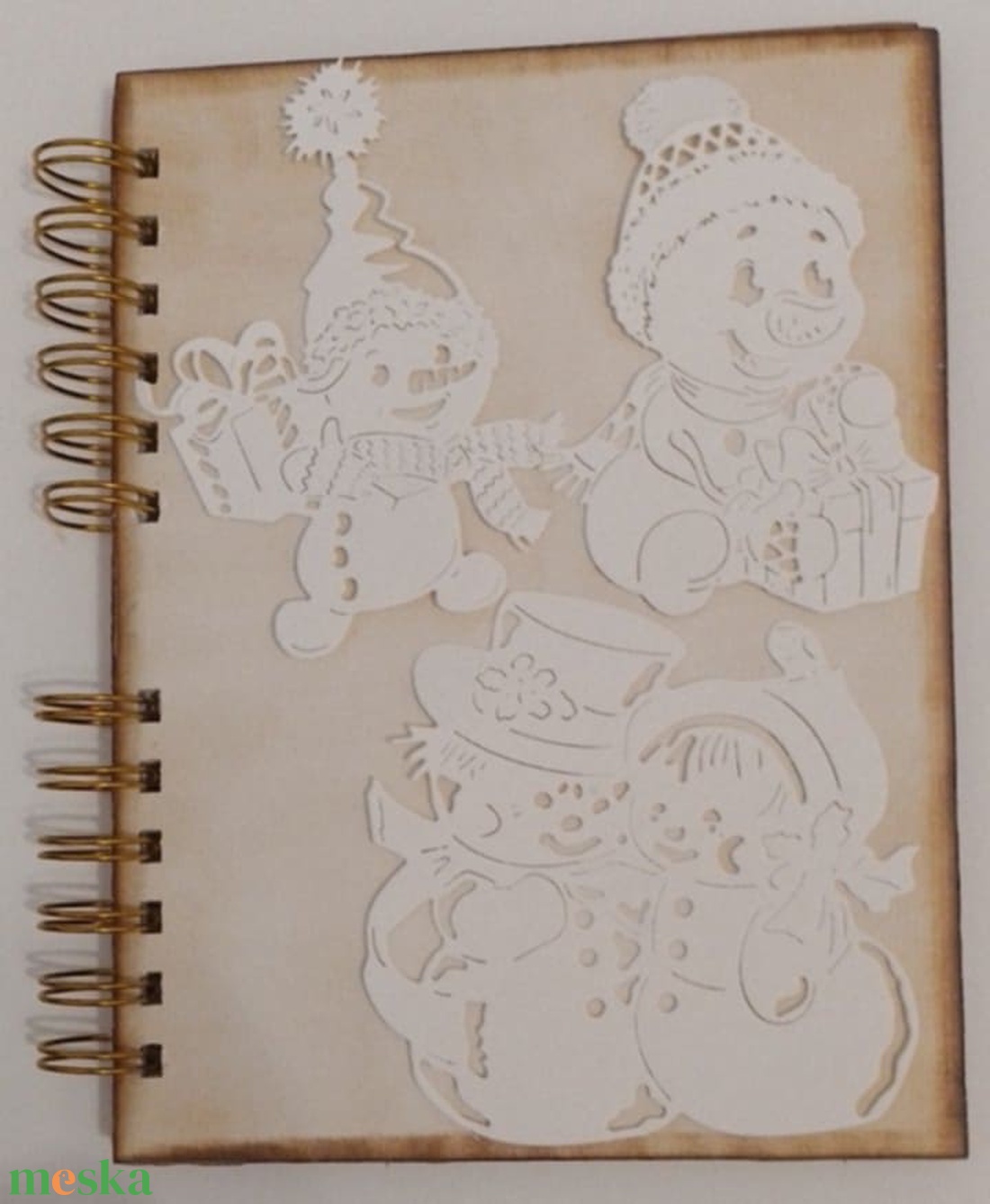 Téli ünnepek ajándékötlete - Vidám hóemberek - album - gyermekajándék - téli szünet emlékei - hóemberépítés - idézetírás - otthon & életmód - papír, írószer - album & fotóalbum - Meska.hu