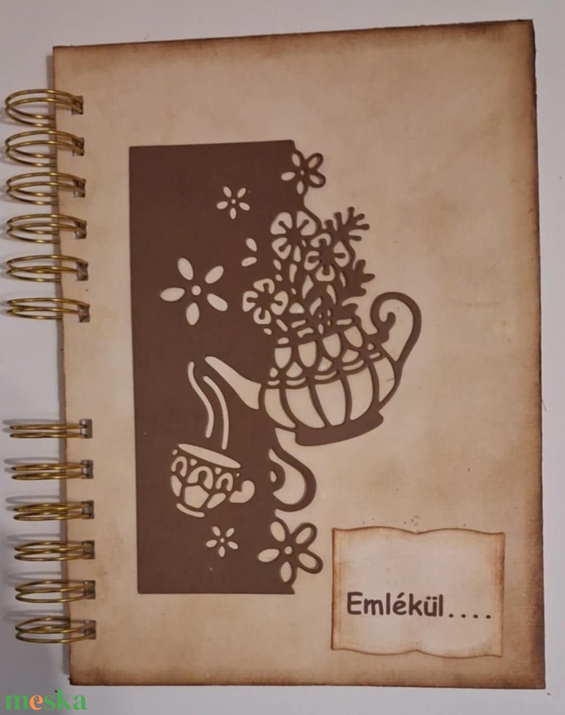 Új minta -l emlékmergőrző album - emlékírás - élménybeszámoló  - tervek, célok - jegyzetek - jókívánságok - teázásaim - otthon & életmód - papír, írószer - album & fotóalbum - Meska.hu