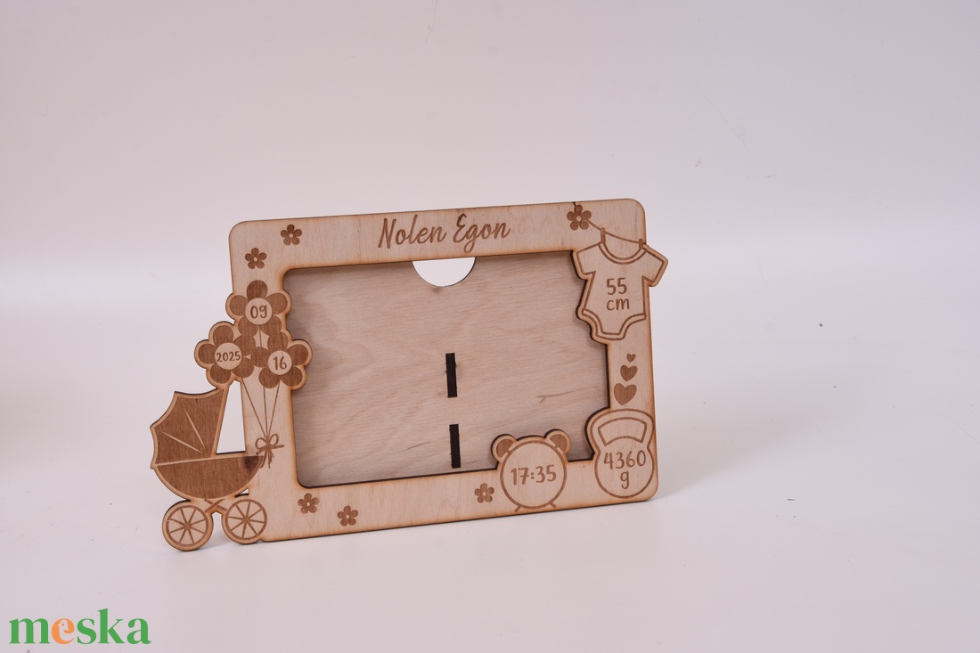 Gravírozott baba képkeret - baba - mama - babaemlékek - baba fotóalbum - Meska.hu