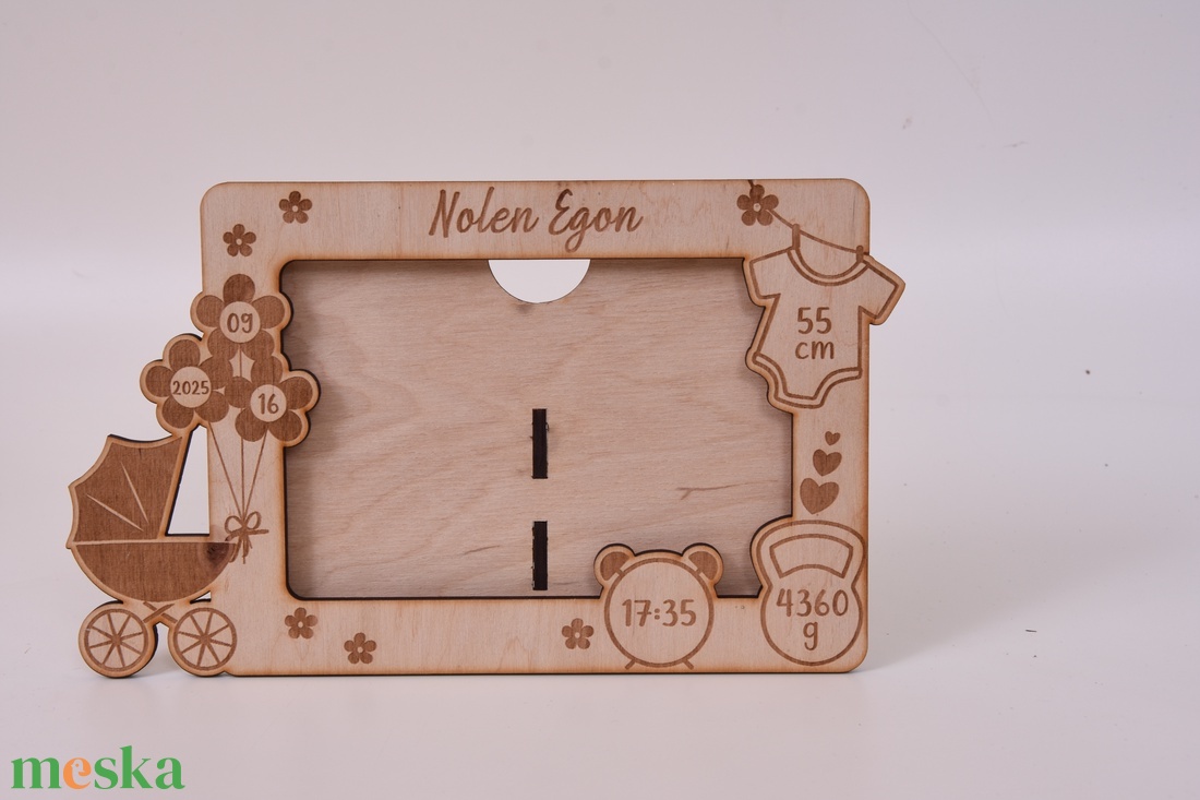 Gravírozott baba képkeret - baba - mama - babaemlékek - baba fotóalbum - Meska.hu