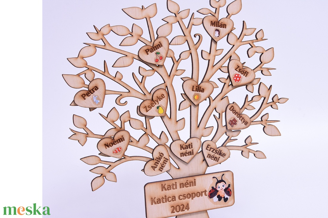 Ballagási ajándék pedagógusoknak, Életfa tábla - otthon & életmód - dekoráció - asztal és polc dekoráció - gravírozott táblák - Meska.hu