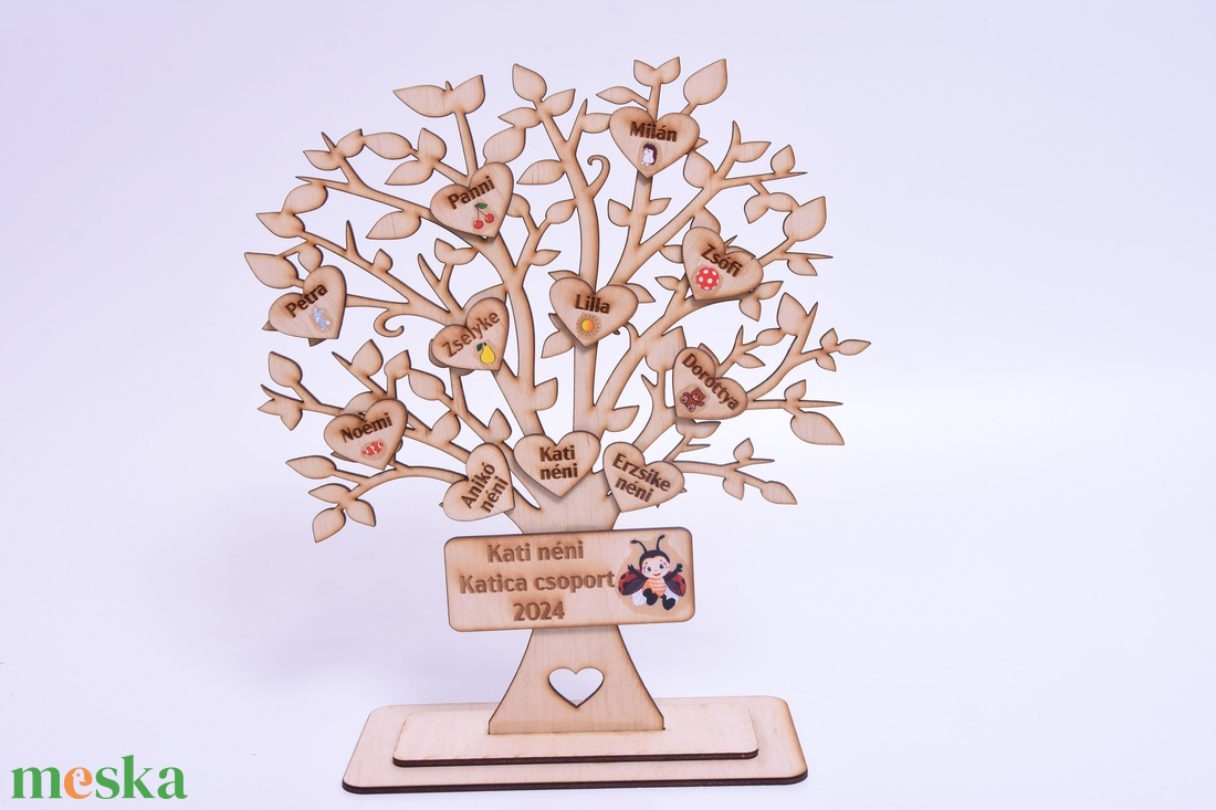 Ballagási ajándék pedagógusoknak, Életfa tábla - otthon & életmód - dekoráció - asztal és polc dekoráció - gravírozott táblák - Meska.hu