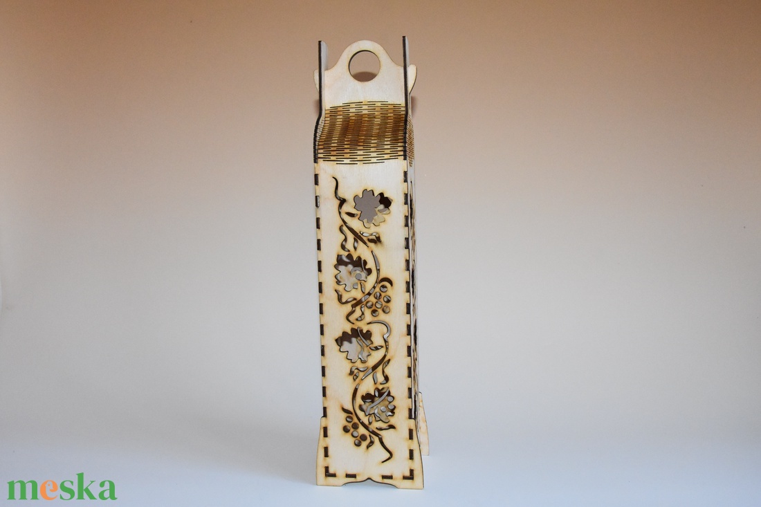 Egyedi gravírozott bortartó - otthon & életmód - konyhafelszerelés, tálalás - italos kellékek - boros díszdoboz - Meska.hu