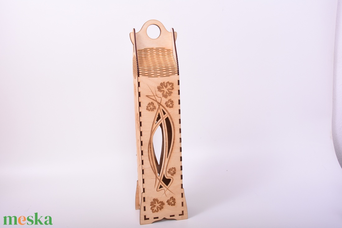 Egyedi gravírozott bortartó - otthon & életmód - konyhafelszerelés, tálalás - italos kellékek - boros díszdoboz - Meska.hu