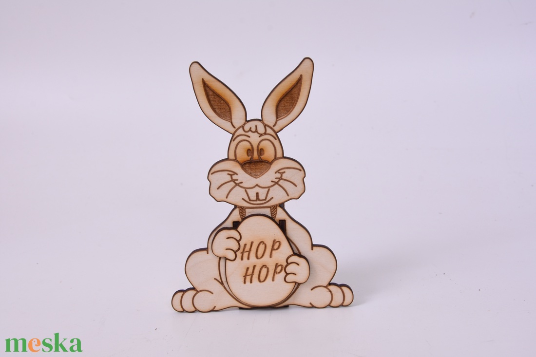 Gravírozott húsvéti nyuszi csokitartó - HOP HOP - ünnepi díszek, dekorációk - húsvéti díszek és dekorációk - húsvéti asztaldíszek - Meska.hu
