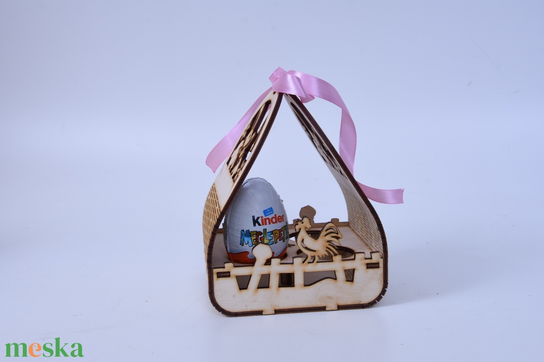 Gravírozott húsvéti kosár - ünnepi díszek, dekorációk - húsvéti díszek és dekorációk - húsvéti asztaldíszek - Meska.hu