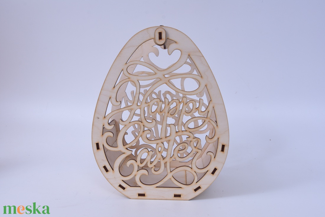 Gravírozott húsvéti kosár - ünnepi díszek, dekorációk - húsvéti díszek és dekorációk - húsvéti asztaldíszek - Meska.hu