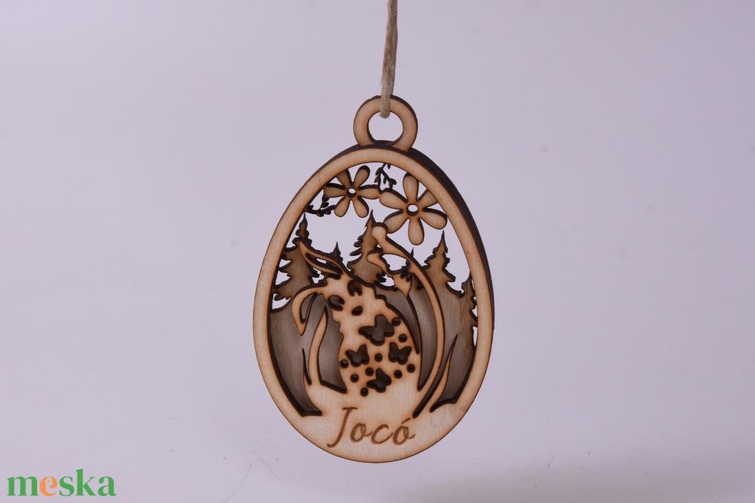 Gravírozott húsvéti tojás névvel - ünnepi díszek, dekorációk - húsvéti díszek és dekorációk - húsvéti tojás, hímestojás - Meska.hu