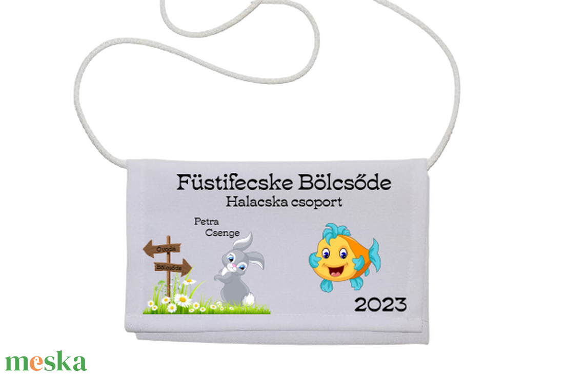 Óvodai, Bölcsődei ballagó tarisznya - egyedi mintával - táska & tok - kézitáska & válltáska - tarisznya - Meska.hu