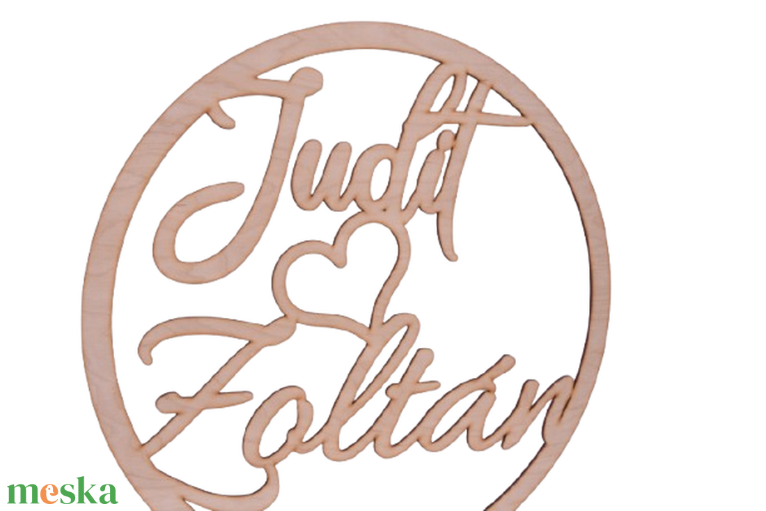 Esküvői háttér dekoráció � gravírozott nevek, monogram - esküvő - dekoráció - helyszíni dekor - Meska.hu