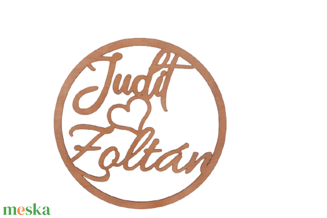 Esküvői háttér dekoráció � gravírozott nevek, monogram - esküvő - dekoráció - helyszíni dekor - Meska.hu