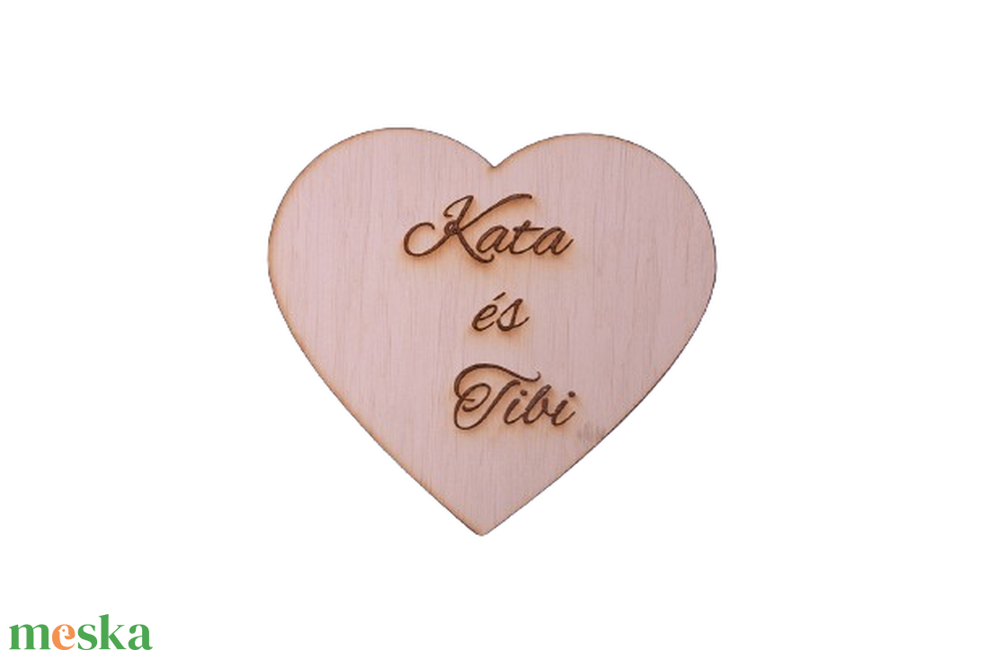 Szív alakú gravírozható gyűrűtartó tetővel - esküvő - kiegészítők - gyűrűtartó & gyűrűpárna - Meska.hu