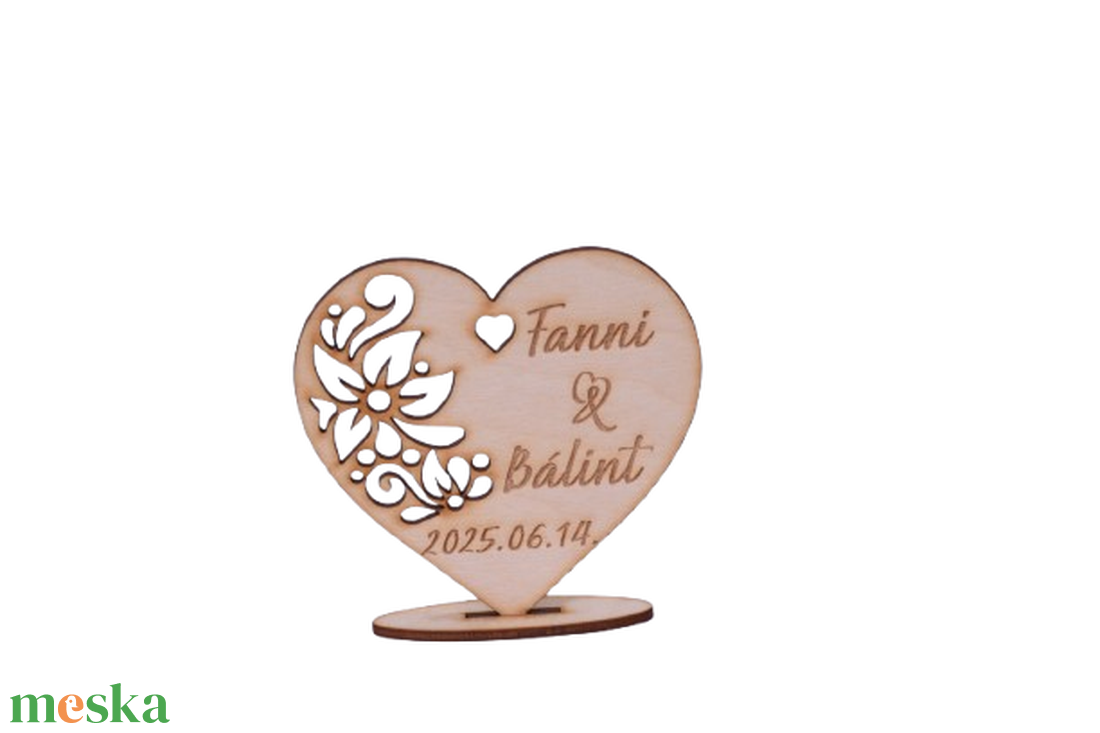 Gravírozott esküvői köszönőajándék � szív - esküvő - emlék & ajándék - köszönőajándék - Meska.hu