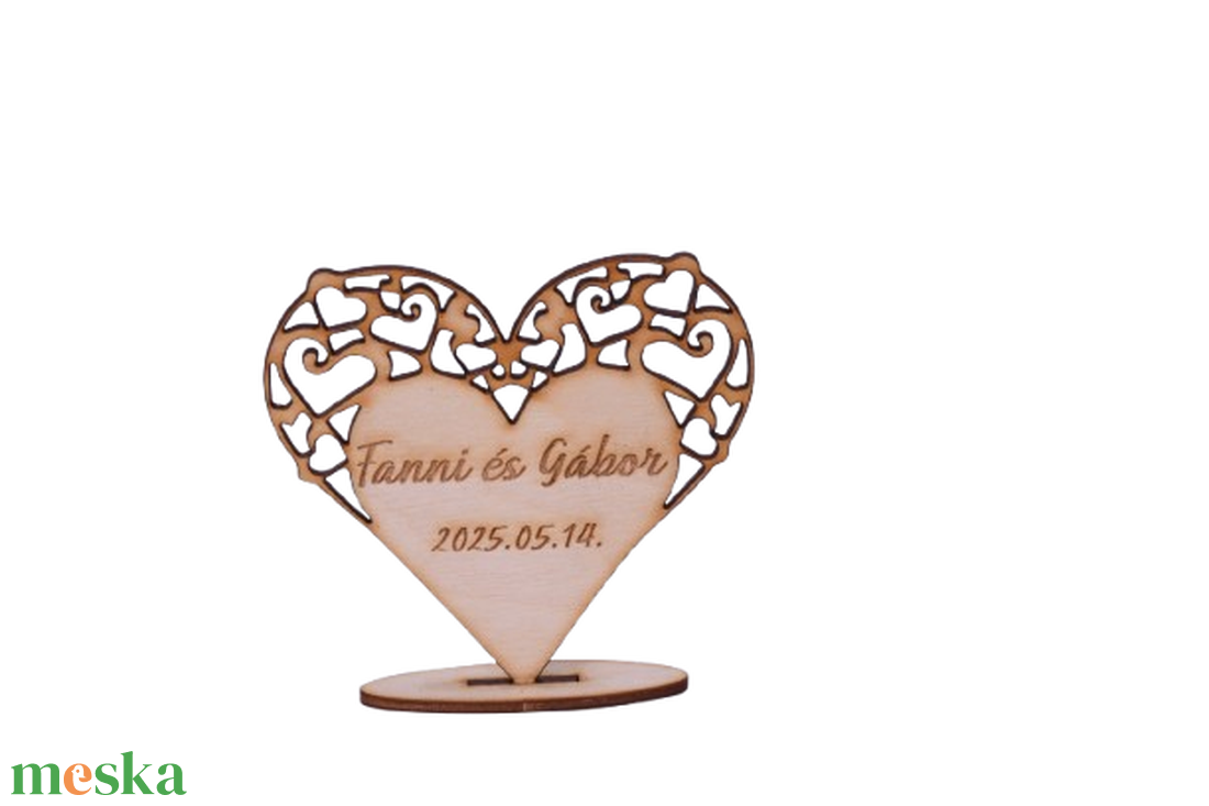 Gravírozott esküvői köszönőajándék � szív - esküvő - emlék & ajándék - köszönőajándék - Meska.hu