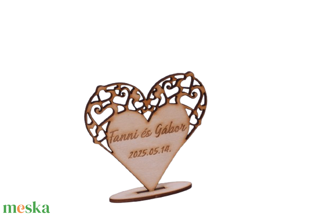 Gravírozott esküvői köszönőajándék � szív - esküvő - emlék & ajándék - köszönőajándék - Meska.hu