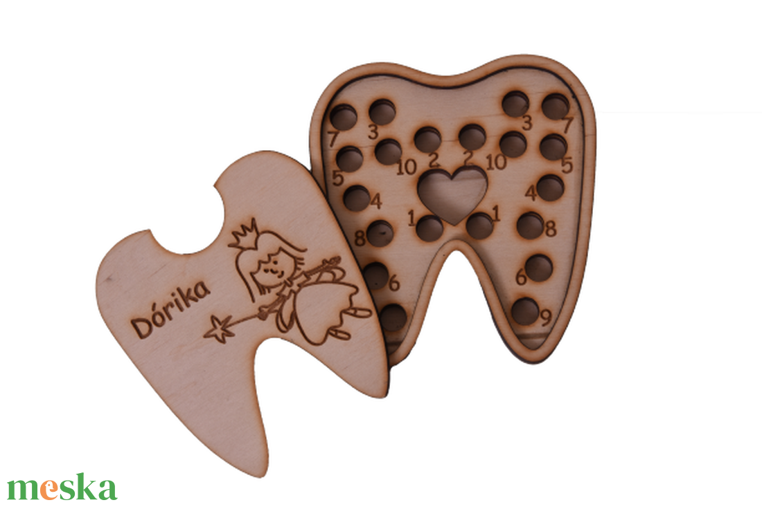 Gravírozott tejfog doboz - baba - mama - babaemlékek - baba emlékőrző - Meska.hu