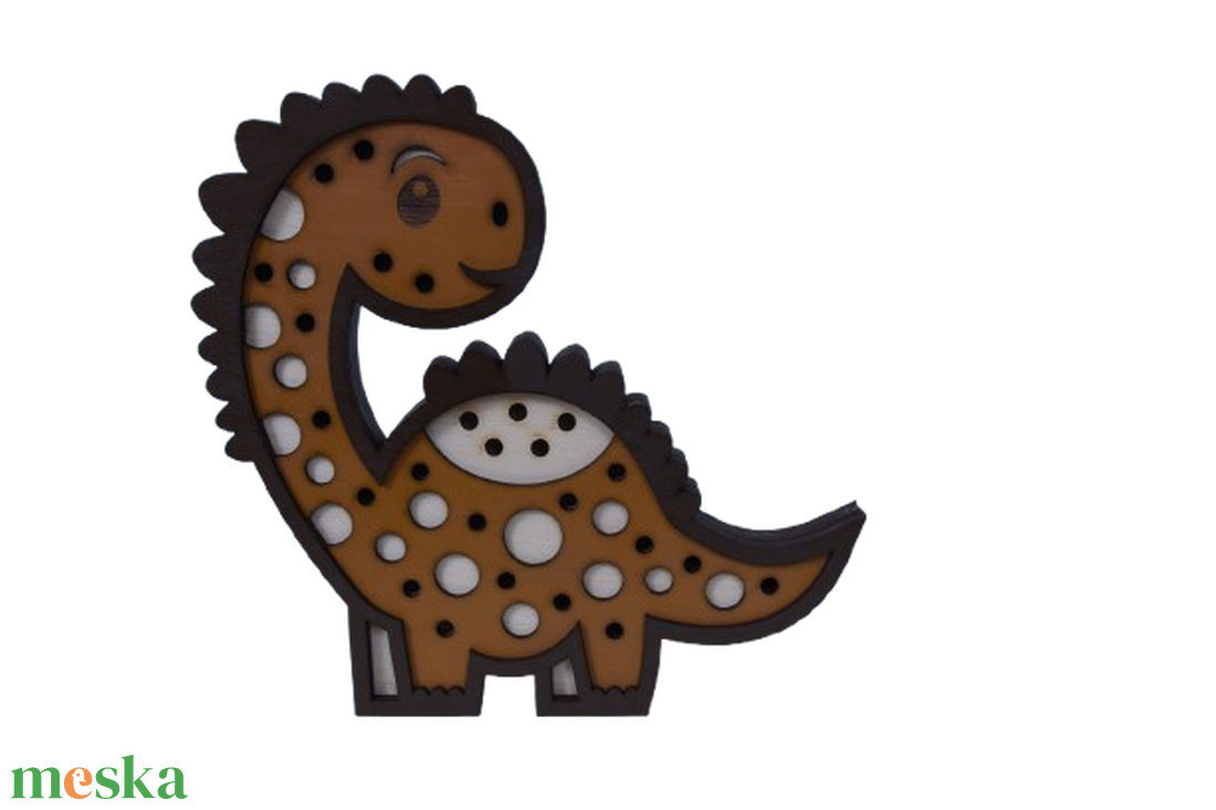 Gravírozott gyerek lámpa � Dínó - baba - mama - babaszoba dekoráció - éjszakai fény - Meska.hu