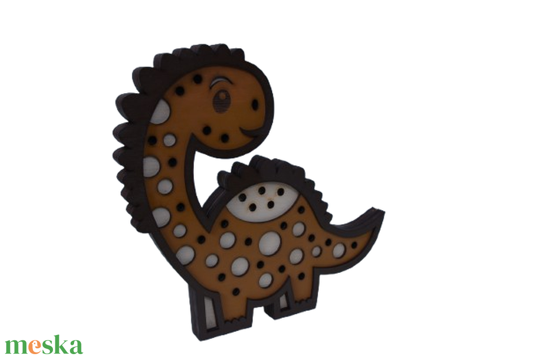 Gravírozott gyerek lámpa � Dínó - baba - mama - babaszoba dekoráció - éjszakai fény - Meska.hu