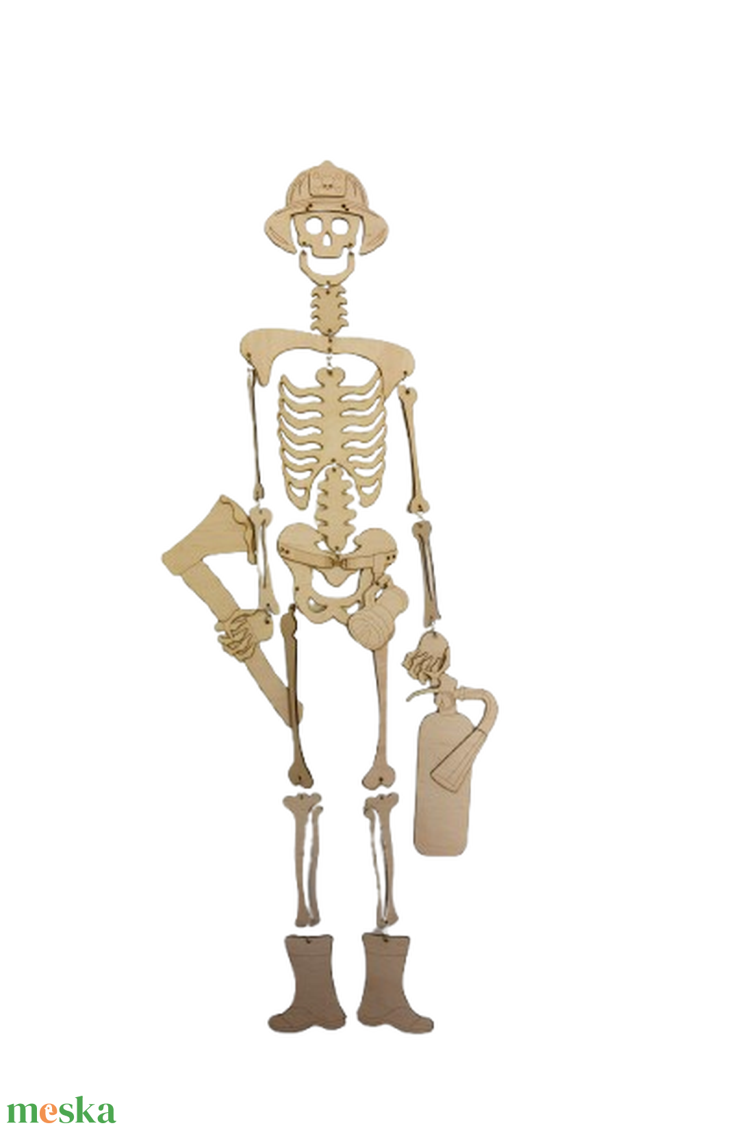 Gravírozott Életnagyságú Csontváz � tűzoltó - otthon & életmód - dekoráció - halloween - halloweeni dekoráció - Meska.hu