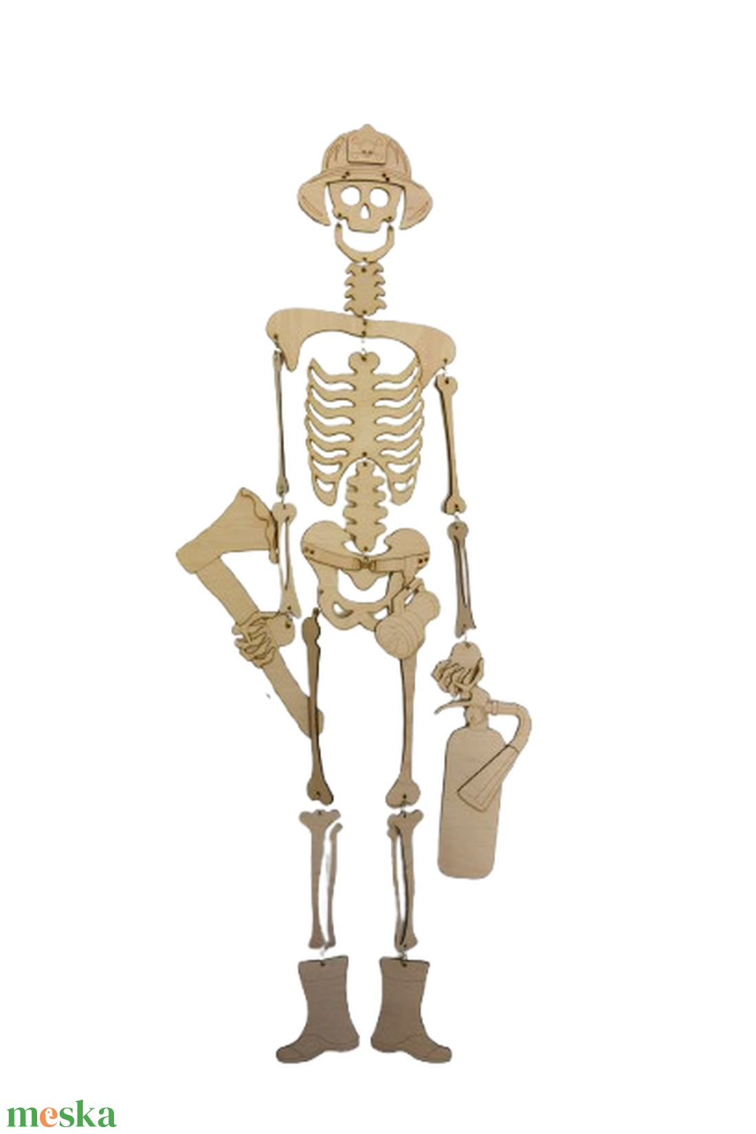 Gravírozott Életnagyságú Csontváz � tűzoltó - otthon & életmód - dekoráció - halloween - halloweeni dekoráció - Meska.hu