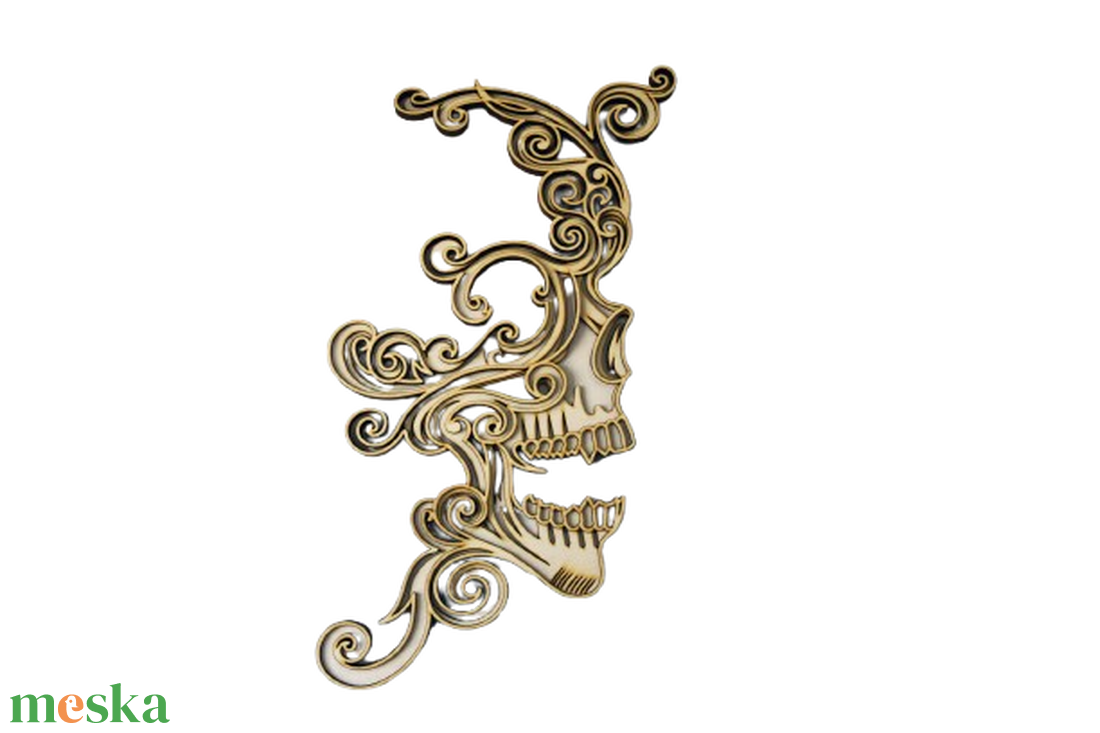 Lézer Vágott Koponya - otthon & életmód - dekoráció - halloween - halloweeni dekoráció - Meska.hu