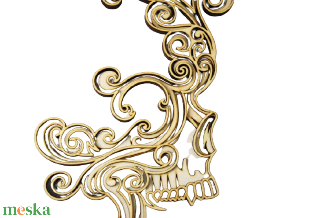 Lézer Vágott Koponya - otthon & életmód - dekoráció - halloween - halloweeni dekoráció - Meska.hu