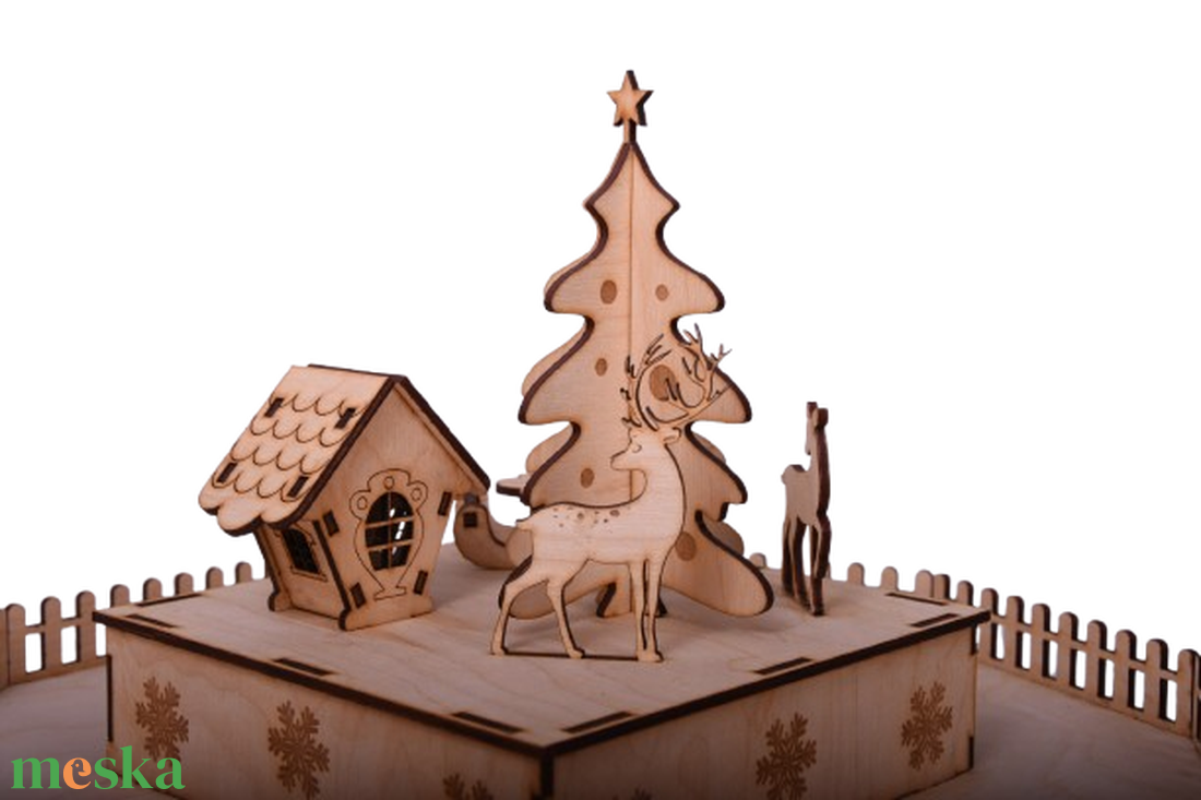 Gravírozott Adventi kalendárium � szánkós - karácsony - adventi díszek - adventi naptár - Meska.hu