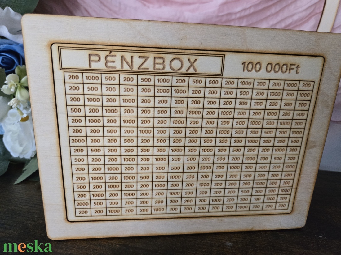 Gravírozott fa persely 100.000.- - otthon & életmód - dekoráció - asztal és polc dekoráció - persely - Meska.hu