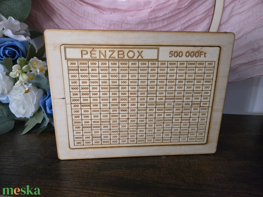 Gravírozott fa persely 500.000.- - otthon & életmód - dekoráció - asztal és polc dekoráció - persely - Meska.hu