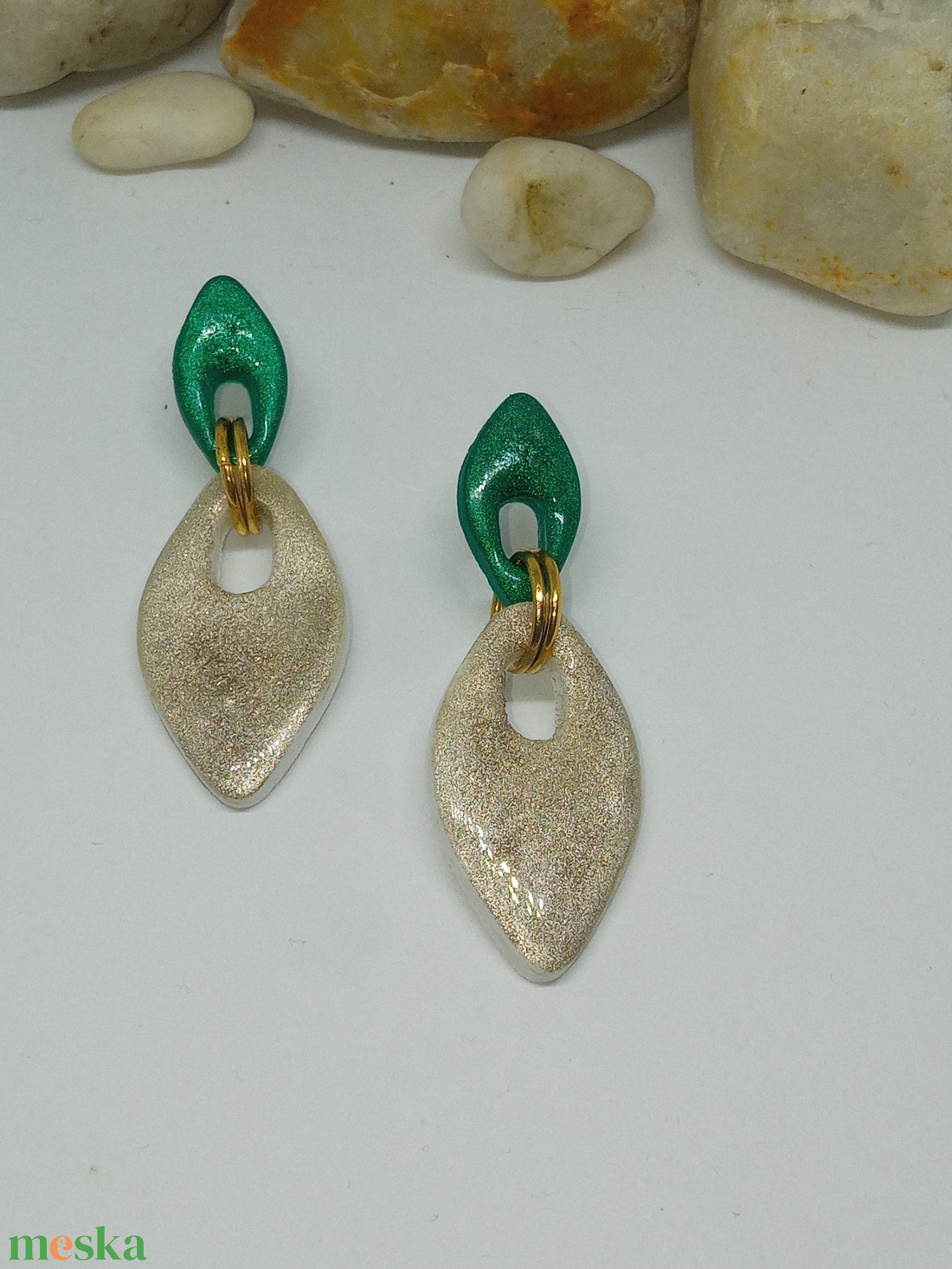 Aranyfüzér - ékszer - fülbevaló - lógó fülbevaló - Meska.hu