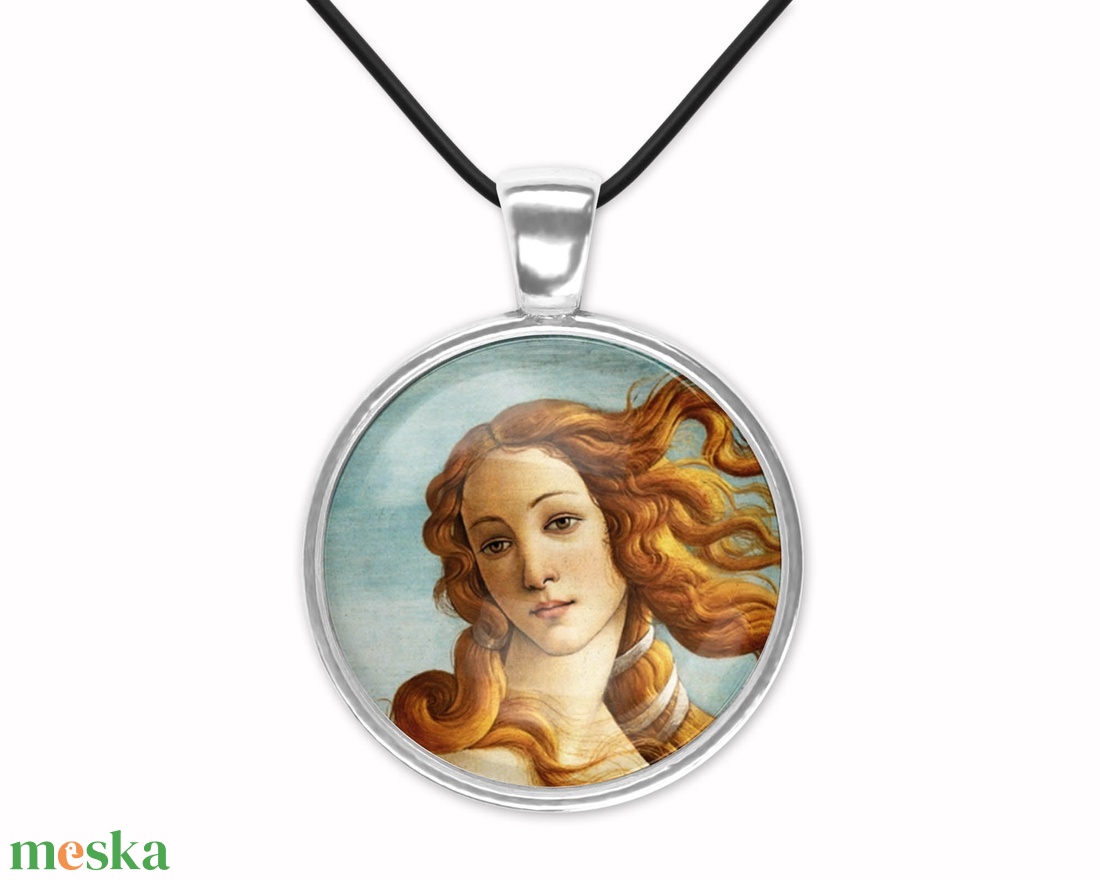 Üveglencsés medál Botticelli Vénuszával - ékszer - nyaklánc - medál - Meska.hu Üveglencsés medál Botticelli Vénuszával - ékszer - nyaklánc - medál - Meska.hu
