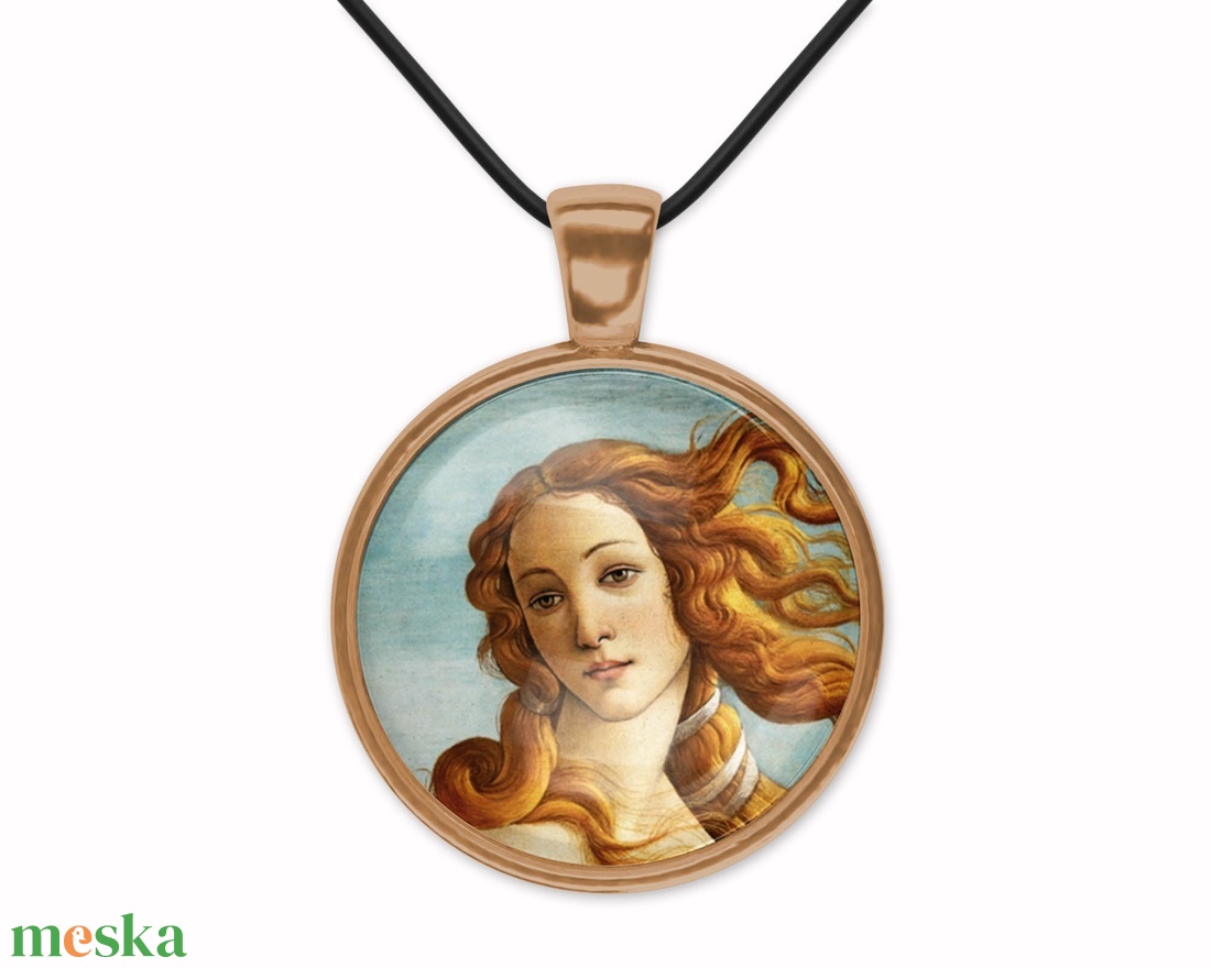 Üveglencsés medál Botticelli Vénuszával - ékszer - nyaklánc - medál - Meska.hu Üveglencsés medál Botticelli Vénuszával - ékszer - nyaklánc - medál - Meska.hu