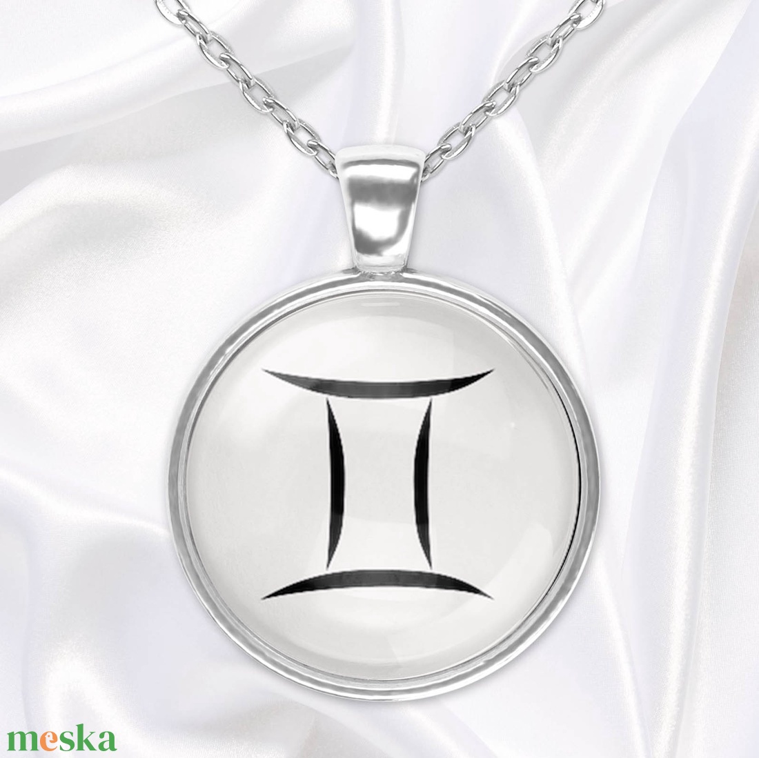 Ikrek csillagjegy - horoszkópos medál - ékszer - nyaklánc - medálos nyaklánc - Meska.hu