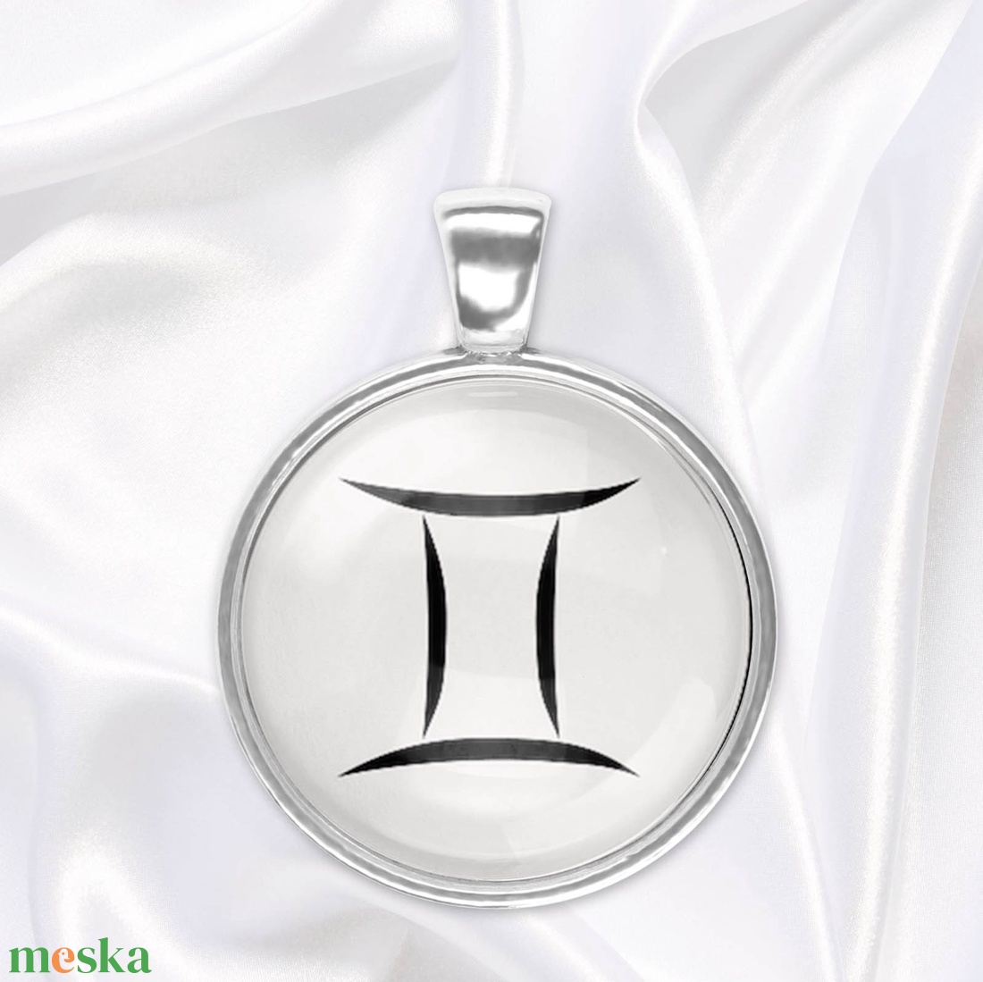 Ikrek csillagjegy - horoszkópos medál - ékszer - nyaklánc - medálos nyaklánc - Meska.hu