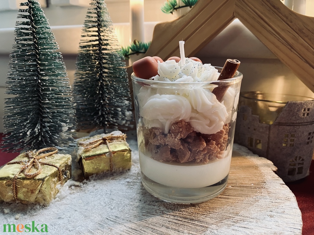 Santa's Bakery illatgyertya - karácsony - karácsonyi lakásdekoráció - karácsonyi illatgyertya, mécses - Meska.hu