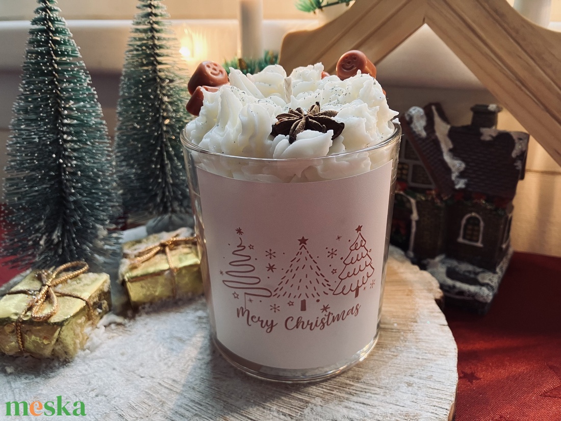 Karácsonyi illatgyertya - karácsony - karácsonyi lakásdekoráció - karácsonyi illatgyertya, mécses - Meska.hu